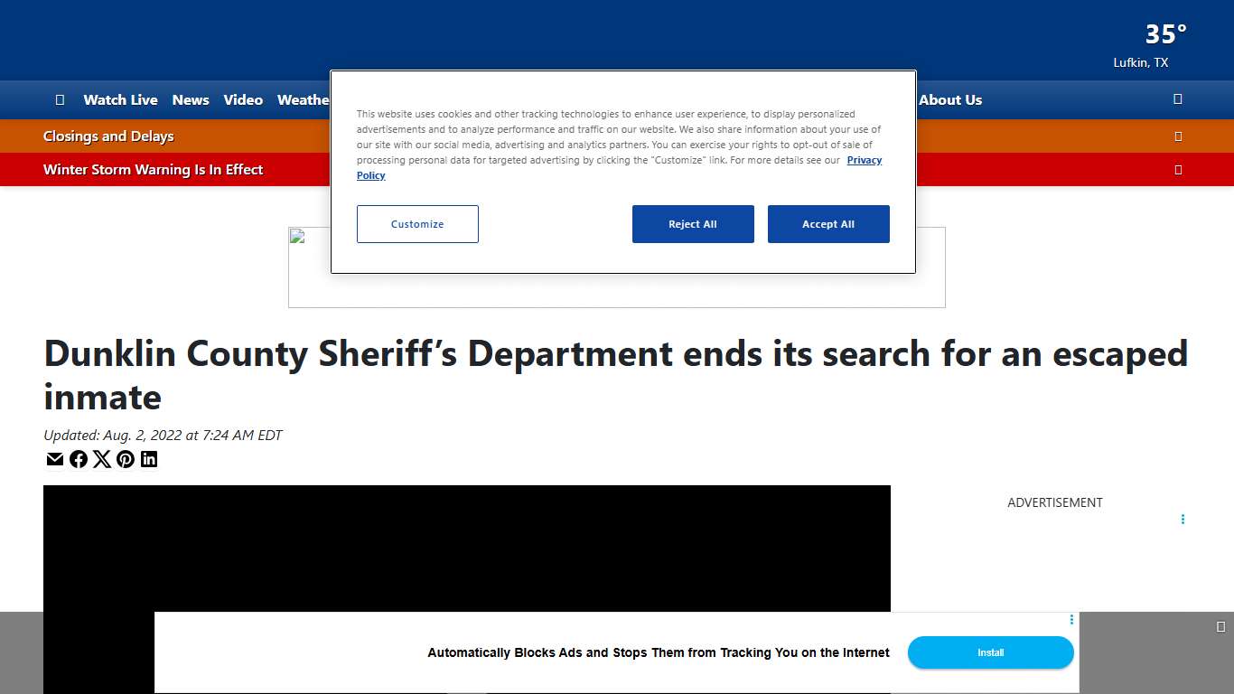 Dunklin County Sheriff’s Department ends its search for an escaped inmate