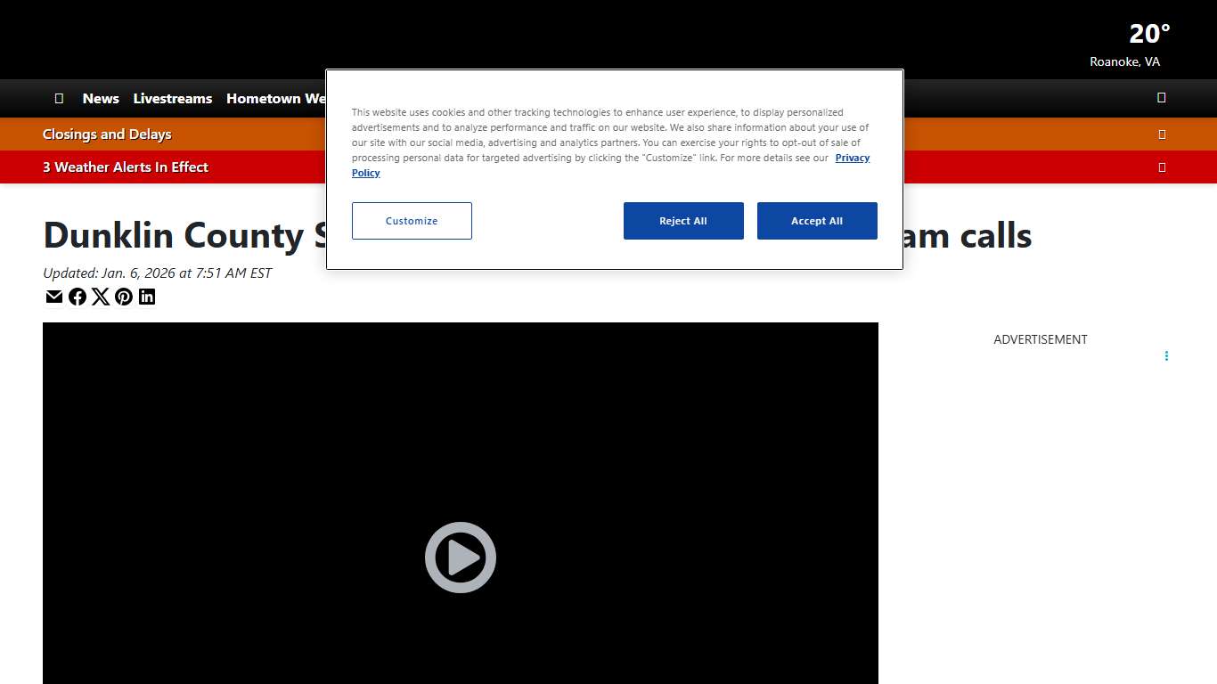 Dunklin County Sheriff’s Office warns of warrant scam calls
