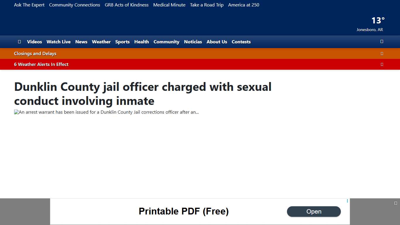 Dunklin County jail officer charged with sexual conduct involving inmate